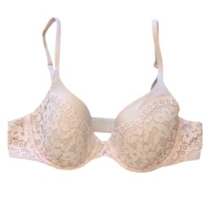Victoria's Secret Bra Lined Perfect Coverage Size 34B/C75 Light Pink